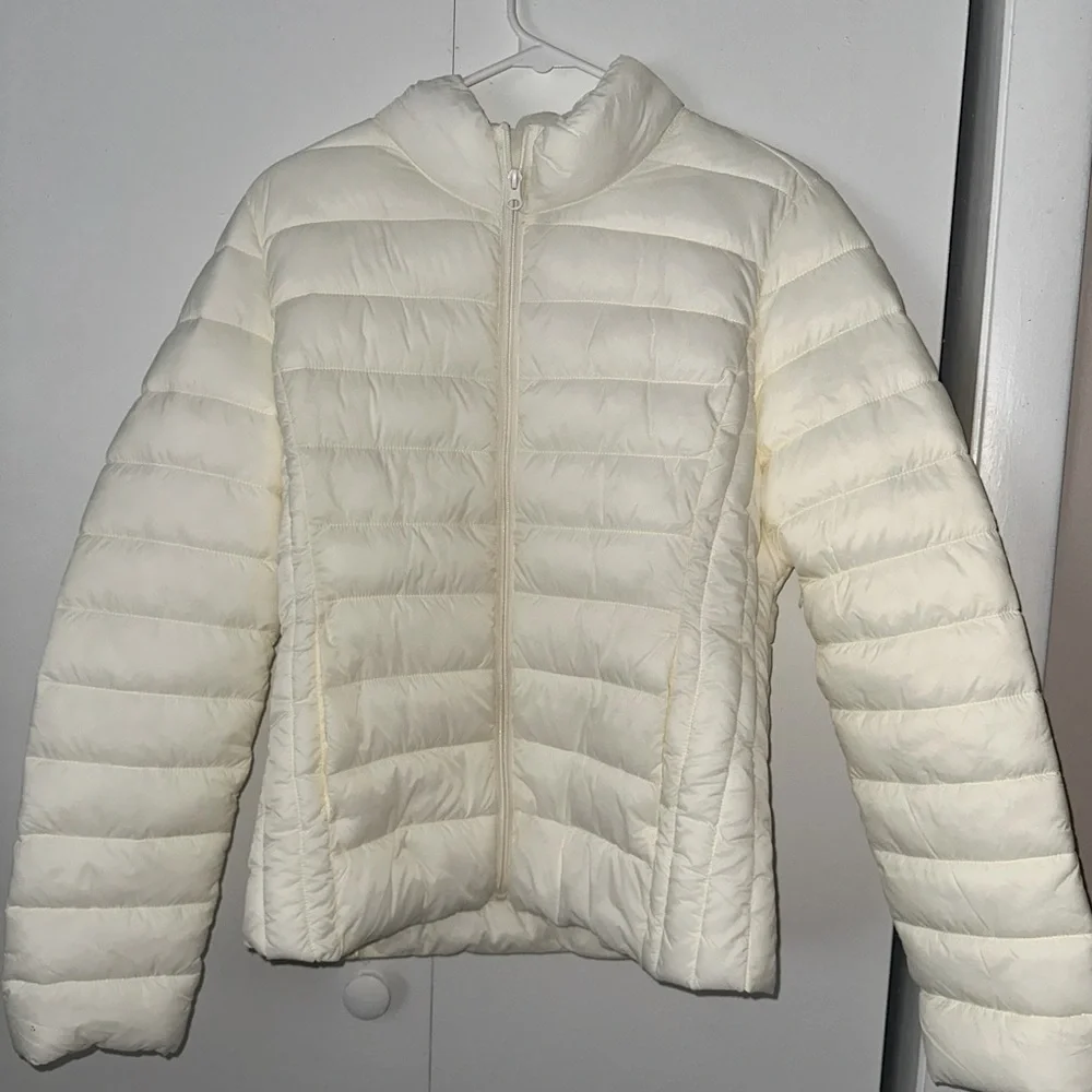Pink Lily Puffer Jacket - Picture 1 of 6